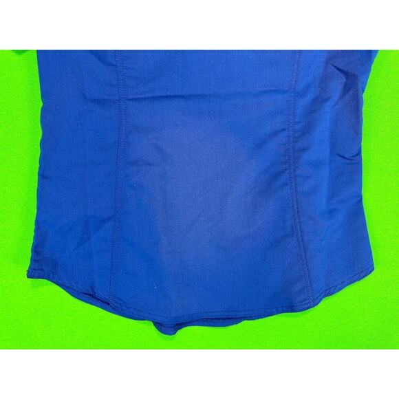 Scrubstar Ultimate Scrub Top Women’s Small Blue Short Sleeve Pockets - Picture 10 of 14